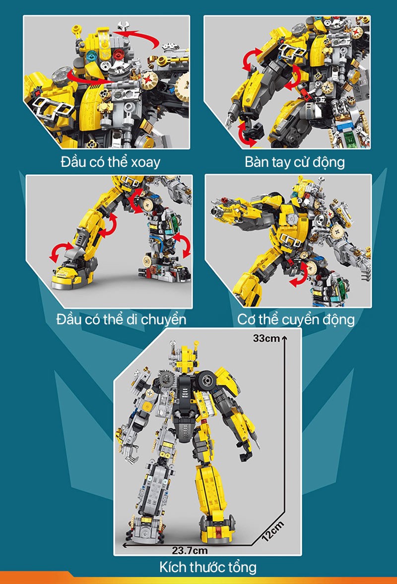 Mô hình lắp ghép - Bumblebee No.7037 4 mo hinh lap ghep bumblebee no7037 04